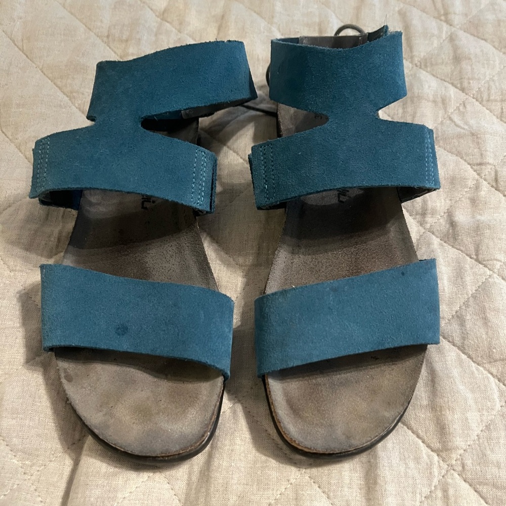 Naot Blue Strappy Sandals